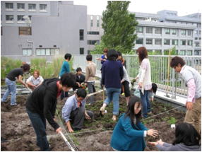 農業生産学科基礎セミナーの様子の写真